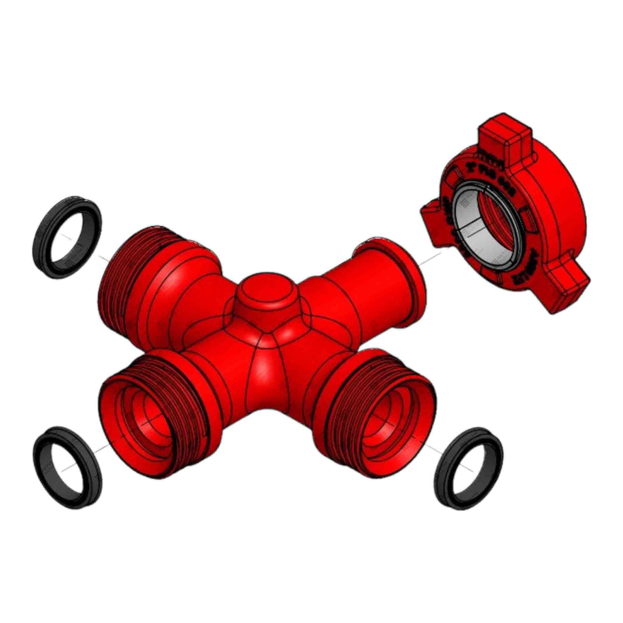 Cross, 2” 602 FxFxFxM, 6000 psi, Sour Service