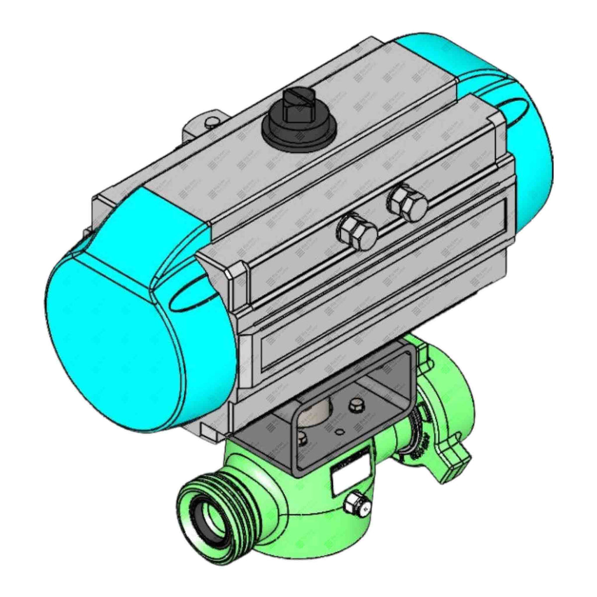 Plug Valve, Pneumatic SOV, TE, 2