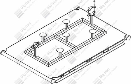 Skid Manifold 3" Fig 1502 5 Plug Valve Dual Stage W/ Adjustable 2 Positive Chokes